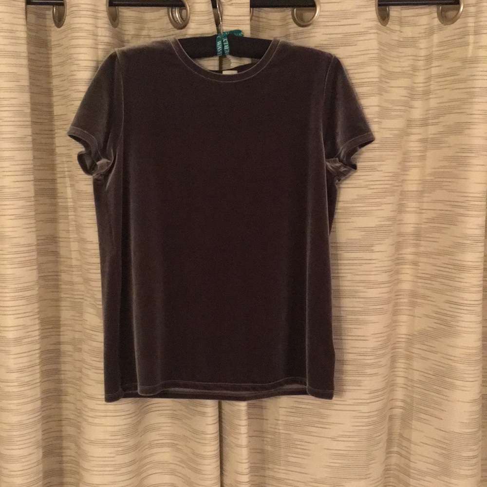 Gap velvet shirt - gray